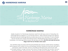 Tablet Screenshot of harboragemarina.com
